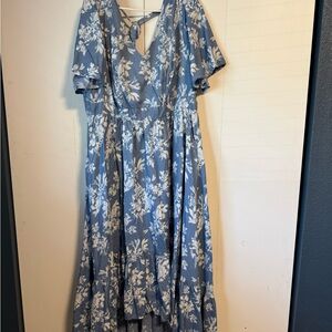 Torrid Floral Blue Dress